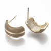 Alloy Enamel Stud Earring EJEW-N012-01G-4