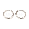 Brass Huggie Hoop Earrings X-KK-D160-55P-1