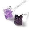 Natural Amethyst Pendant Dowsing Pendulums G-Q016-04C-1