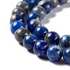 Natural Lapis Lazuli Round Beads Strands G-I181-09-6mm-3