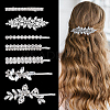 2 Sets 2 Styles Iron Crystal Rhinestone Hair Bobby Pins OHAR-ME0001-05-1