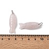 Natural Rose Quartz Carved Pendants G-G314-01P-04-3