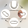 6Pcs Alloy Spring Gate Rings FIND-SP0001-24P-4
