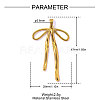 304 Stainless Steel Pendants STAS-OY016-18G-2