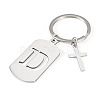 1Pc Stainless Steel Keychains KEYC-TADJ0001-08D-1