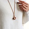 Brass Pave Cubic Zirconia and Enamel Horse Pendant Adjustable Cotton Cord Necklaces for Women WG24AFA-03-2