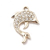 Alloy Crystal Rhinestone Pendants ALRI-C007-62LG-1