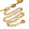 Alloy Flower Link Chain Belts AJEW-U019-02KCG-01-4