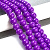 Painted Glass Bead Strands DGLA-S071-10mm-52-5