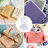 Clear Acrylic Soap Stamps DIY-WH0438-018-3