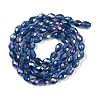 Transparent Electroplate Glass Beads Strands EGLA-N013-T6mm-B28-2