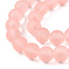 Transparent Glass Beads Strands GLAA-T032-T10mm-MD10-3