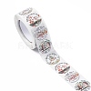 4 Patterns Autumn Theme Paper Thank You Gift Sticker Rolls STIC-E001-18-3