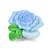 Opaque Resin Flowers Cabochons RESI-R463-02E-2