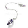 Natural Fluorite Pointed Dowsing Pendulums G-K338-12P-07-1