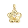 Valentine's Day Brass Micro Pave Cubic Zirconia Pendants KK-F939-02A-G-1