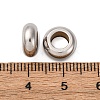 304 Stainless Steel European Beads STAS-P397-01A-P-3