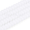 Opaque Spray Painted Glass Beads GLAA-ZX008-4mm-18G-3