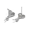 925 Sterling Silver Stud Earring Findings STER-L057-069P-2