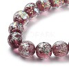 Handmade Dichroic Foil Glass Beads Strands DICH-U001-06F-2