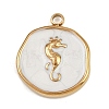 304 Stainless Steel Enamel Pendants STAS-K311-08C-02-1