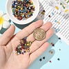 100Pcs Handmade Evil Eye Lampwork Round Bead Strands LAMP-YW0001-75-3