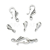 Tibetan Style Alloy Hook and Eye Clasps PALLOY-YW0003-25-4