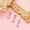 3Pcs 3 Colors 304 Stainless Steel Double Lobster Claw Clasps STAS-YW0001-52A-5