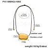 304 Stainless Steel Pendant Adjustable Black Waxed Cord Necklaces for Women FS-WGE3E56-04-1