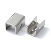 Non-Tarnish Rectangle 201 Stainless Steel Clasp STAS-C097-44B-P-2