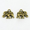 Vintage Elephant Charms A-PALLOY-ZN-47017-AB-F-1