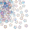 150Pcs Acrylic Bead Caps OACR-DC0001-31B-1
