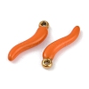 Ion Plating(IP) 304 Stainless Steel Enamel Pendants STAS-Z094-01B-2
