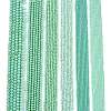 Electroplate Opaque Solid Color Glass Beads Strands EGLA-A044-P8mm-L14-2