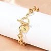 Golden 304 Stainless Steel Charm Bracelets NJEW-K284-01G-N-2