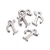 Platinum Plated Alloy Letter Pendants LS-PALLOY-J718-01P-T-2
