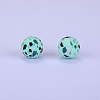 Printed Round Silicone Focal Beads LS-SI-JX0056A-21-1