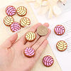 CHGCRAFT 10Pcs 2 Colors Food Grade Eco-Friendly Silicone Beads SIL-CA0001-77-3