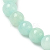 Natural Yellow Jade Beaded Stretch Bracelet BJEW-P209-26-6mm-3