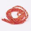 Spray Painted Crackle Glass Beads Strands CCG-Q002-4mm-10-2
