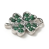 Brass Micro Pave Cubic Zirconia Charms KK-I276-44P-2