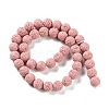 Synthetic Lava Rock Dyed Beads Strands G-H311-08C-08-3