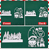 2Pcs 2 Styles Christmas Carbon Steel Cutting Dies Stencils FIND-GF0007-51-6