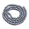 Electroplate Glass Beads Strands EGLA-A044-P8mm-A10-2