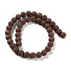 Synthetic Lava Rock Dyed Beads Strands G-H311-08C-02-3