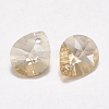 Faceted K9 Glass Rhinestone Charms RGLA-F053-E-001GS-2