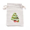 Christmas Cotton Cloth Storage Pouches ABAG-M004-02P-1