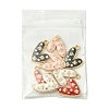 8Pcs 4 Colors Alloy Enamel Pendants ENAM-FS0001-63-6