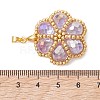 Seed Beads & Glass Beaded Pendants PALLOY-MZ01299-02-4