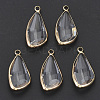 Transparent Glass Pendants GLAA-N038-10-1